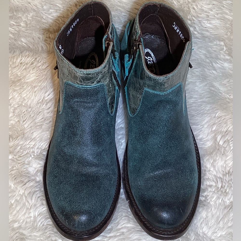 J.B. Dillon Western Leather Bootie Size 7